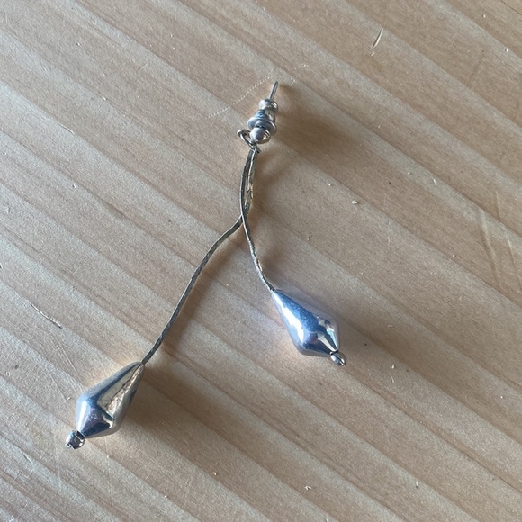 Set of 4 silver jewelry stars,‎ studs; dangles - Picture 2 of 5